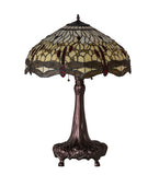 31"H Tiffany Hanginghead Dragonfly Table Lamp