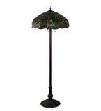 62"H Tiffany Hanginghead Dragonfly Floor Lamp