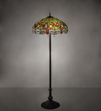 62"H Tiffany Hanginghead Dragonfly Floor Lamp