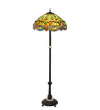 62"H Tiffany Hanginghead Dragonfly Floor Lamp