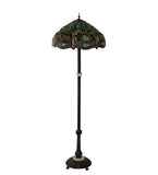 62"H Tiffany Hanginghead Dragonfly Floor Lamp