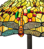 62"H Tiffany Hanginghead Dragonfly Floor Lamp