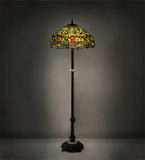 62"H Tiffany Hanginghead Dragonfly Floor Lamp