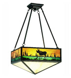 16.5"Sq Moose Semi-Flushmount