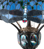 33"H Tiffany Hanginghead Dragonfly Table Lamp