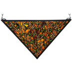 21.5"W X 12"H Bamboo Stained Glass Window
