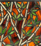 21.5"W X 12"H Bamboo Stained Glass Window