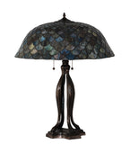 30"H Tiffany Fishscale Table Lamp