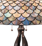 30"H Tiffany Fishscale Table Lamp