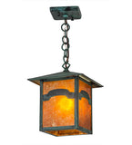9"Sq Seneca Mountain View Outdoor Pendant