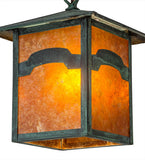9"Sq Seneca Mountain View Outdoor Pendant