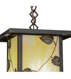 9"Sq Hyde Park Vine Leaf Outdoor Pendant