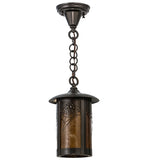 8"W Fulton Apple Blossom Outdoor Pendant