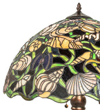 31"H Seashell Coastal Stained Glass Table Lamp