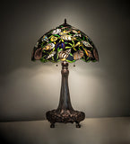 31"H Seashell Coastal Stained Glass Table Lamp