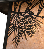 12"Sq Stillwater Winter Pine Outdoor Pendant