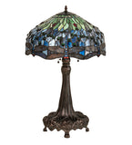 31"H Tiffany Hanginghead Dragonfly Table Lamp