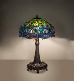 31"H Tiffany Hanginghead Dragonfly Table Lamp