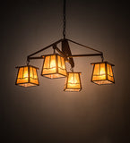 38"W Bungalow Valley View 4 Lt Mission Chandelier