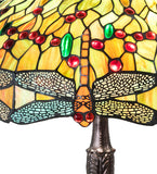 26"H Tiffany Hanginghead Dragonfly Table Lamp