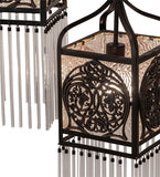 23"L Celtic Knot 3 Lt Oblong Cascading Pendant