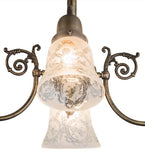 28"L Revival Gas & Electric 4 Lt Oblong Chandelier