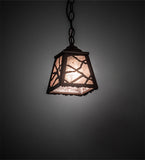 6"Sq Branches Mini Pendant