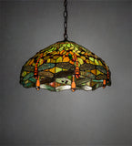 20"W Tiffany Hanginghead Dragonfly Pendant