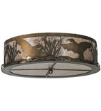 22"W Ducks Wildlife Flushmount