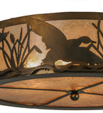 22"W Ducks Wildlife Flushmount