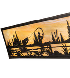 31"W Fly Fisherman Vanity Light