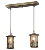 26"L Fulton Song Birds 2 Lt Kitchen Island Lighting