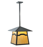 16"Sq Stillwater Mountain View Outdoor Pendant
