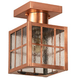 6"Sq Hudson Welcome Lantern Outdoor Flushmount