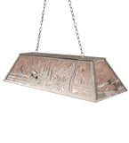 48"L Leaping Trout Oblong Pendant