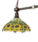35"L Wild Sunflower 2 Lt Island Pendant