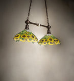 35"L Wild Sunflower 2 Lt Island Pendant