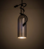3"W Tuscan Vineyard Wine Bottle Mini Pendant