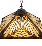 17"Sq Nuevo Mission Pendant