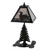 15"H Loon Wildlife Rustic Lodge Table Lamp