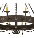 66"W Warwick 12 Lt Victorian Chandelier