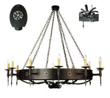 66"W Warwick 12 Lt Victorian Chandelier