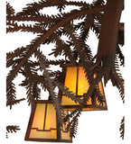 48"W Pine Branch Valley View 12 Lt Lodge Chandelier