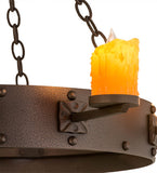 37.5"W Kingston 8 Lt Gothic Chandelier