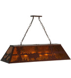 48"L Buffalo At Lake Island/Billiard Wildlife Pendant