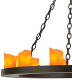 36"W Loxley 18 Lt Two Tier Rustic Gothic Chandelier