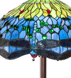 62"H Tiffany Hanginghead Dragonfly Floor Lamp