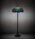 62"H Tiffany Hanginghead Dragonfly Floor Lamp