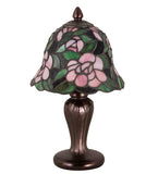 13"H Begonia Tiffany Floral Table Lamp