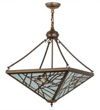 21"Sq Backyard Friends Tiffany Wildlife Inverted Pendant